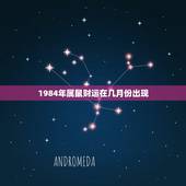 1984年属鼠财运在几月份出现，84年鼠的财运数字