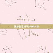 属羊的命好不好2004年，04年的为什么属羊
