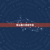怎么看八字合不合，请问.两个人八字合不合这个怎么看？可以举例吗？