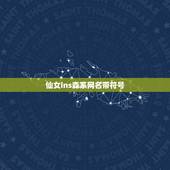 仙女ins森系网名带符号，ins森系网名女生