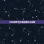 1986年炉中火适合做什么生意，1986年9月初三18时炉中火命适合做