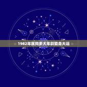 1982年属狗多大年龄能走大运，82年属狗三年大运