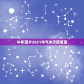 牛年图片2021牛气冲天简笔画，牛年图片