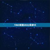1963年到2022年多大，1963年2022 年多大