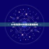 87年兔男95年猪女属相配吗，男87年兔跟女95猪相配好吗