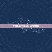 1978年二月初十马女命运，1978年2月初十的命运气