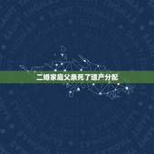 二婚家庭父亲死了遗产分配，二婚家庭老公突然去世，财产怎么分配？