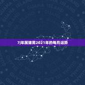 7|年属猪男2021年的每月运势，71年属猪2021年运势及运程每月运