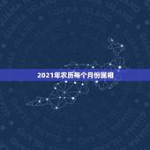 2021年农历每个月份属相，2021年1月1日出生的宝宝属相