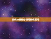 配偶的日柱必须是配偶星吗，八字日元与日柱什么关系 ，如果一个意思的话那