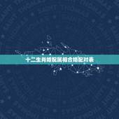 十二生肖婚配属相合婚配对表，十二生肖婚姻配对大全