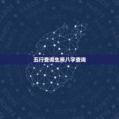 五行查询生辰八字查询，免费生辰八字五行查询行查询