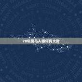 78年属马人哪年有大财，1978年属马大运是哪一年