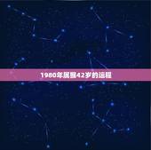 1980年属猴42岁的运程，1980年属猴人一生运程