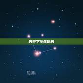 天秤下半年运势，天枰座下半年运势？
