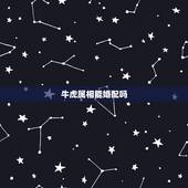牛虎属相能婚配吗，属虎和属牛的相配吗