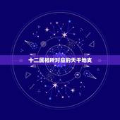 十二属相所对应的天干地支，十二生肖与天干地支一一对应关系，还有如何计算