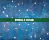 龙女和鼠男缘分深吗，鼠男龙女配婚姻好不好