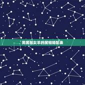 男属猴女羊的属相婚配表，女羊最适合婚配属相表
