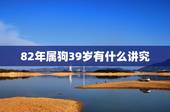 82年属狗39岁有什么讲究，1982年属狗的婚姻