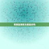 男属鼠婚配女属鼠好吗，男属羊和女属鼠相配吗
