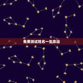 免费测试姓名一生命运，姓名免费测试打分100分