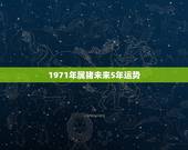 1971年属猪未来5年运势，1971年属猪2021年运势及运程