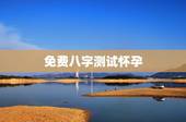免费八字测试怀孕，名字生辰八字测试打分