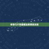 怀孕几个月能看出来男孩女孩，六个月b超两次第一次说不清但像男孩第二次说