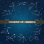 1994年农历10月12属相是什么，1994年农历10月12日，什么星