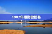 1987年招财微信名，属兔女子，旺财吉祥改什么微信网名好