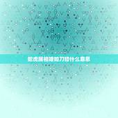 蛇虎属相婚如刀错什么意思，蛇虎如刀错这句话怎么理解？