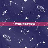 12生肖配对相生相克表，简介 　　生肖配对，是根据十二属相之间相合、相