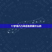 17岁是几几年出生的属什么的，17岁，是九几年出生的，属什么？
