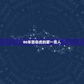 86年苦命虎的第一贵人，最近比较“背”。哪为高师指点：2008年属虎