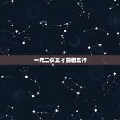 一元二仪三才四相五行，一元生两仪、两仪生三