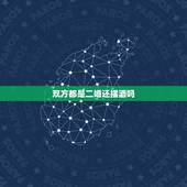 双方都是二婚还摆酒吗，如果二婚，是直接在一起，还是要办酒席啊？都是二婚
