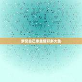 梦见自己家鱼塘好多大鱼，梦见在自家鱼塘好多大鱼用手抓