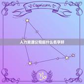 人力资源公司起什么名字好，给人力资源公司取个好名字