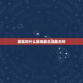 属鼠和什么属相最合适最合财，属鼠的和属虎的合财吗