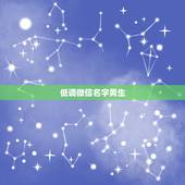 低调微信名字男生，男生有意境的微信名字