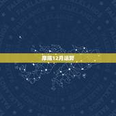 摩羯12月运势，摩羯座这个月的运势如何