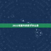 2022年属牛的孩子什么命，1985年属牛是什么命和哪个命最相配