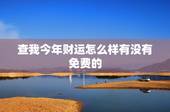 查我今年财运怎么样有没有免费的，如何看自己有没有财运？
