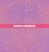 属羊和什么属相最旺财，属羊人的五个贵人