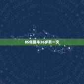 85年属牛36岁有一灾，85年属牛一生三大劫难