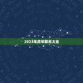 2023年虎年取名大全 2023年属虎最佳取名