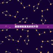 属猴婚配属龙的好不好，属龙的和属猴的相配吗