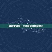 男鸡女猪同一个时辰寅时婚配好不，男属鸡女属猪相配吗