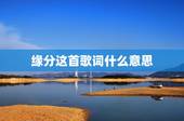 缘分这首歌词什么意思，缘分五月的歌词，主要表达着什么意思